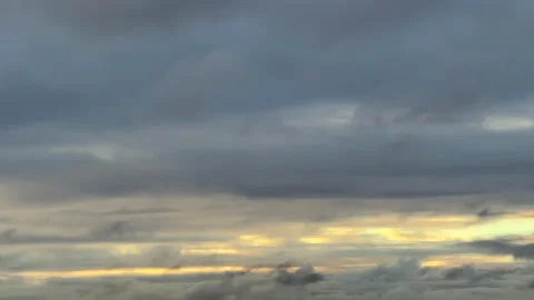 Time Lapse of Dramatic Dark Gray Storm Clouds 動画素材 348005975
