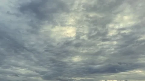 Time Lapse of Dramatic Dark Gray Storm Clouds. Stock Footage 348377234
