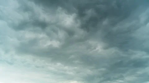 Time Lapse of Dramatic Pre-Storm Sky with Moving Dark Clouds Stock Footage 319927775