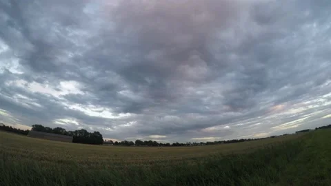 Time lapse of dramatic sky with altocumulus clouds Stock Footage 136126554