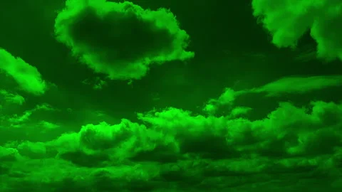 Time-lapse of dramatic sky and bad weather with dark clouds with chroma key Video stock 310499428