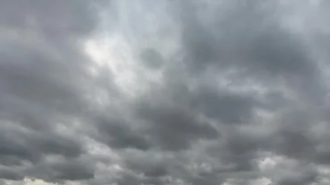 Time-lapse of dramatic sky and bad weather with dark clouds and lightning Stock-Footage 310499554