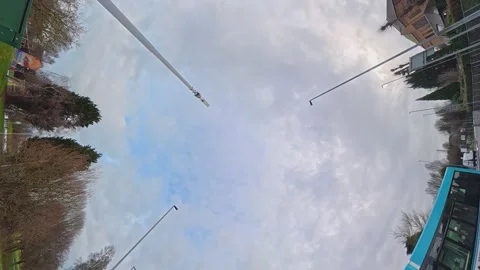 Time Lapse Dramatic Sky and Clouds over England During Car Drive Stock Footage 331752785