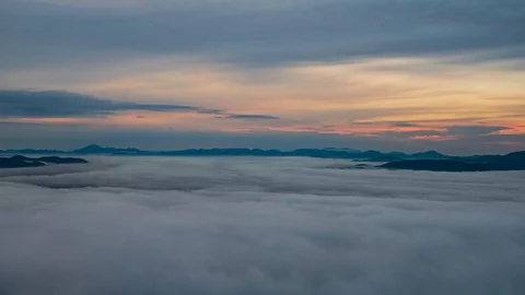Time lapse  of  dramatic sky changing colors 库存影片 118131556