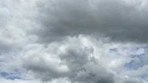 Time Lapse of Dramatic sky with stormy clouds before rain and thunderstorm. Stock Footage 94226248