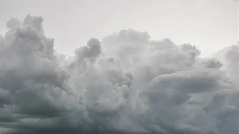 Time Lapse of Dramatic sky with stormy clouds before rain and thunderstorm. Stock Footage 94229946