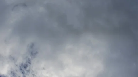Time Lapse of Dramatic sky with stormy clouds before rain and thunderstorm Video stock 97868057