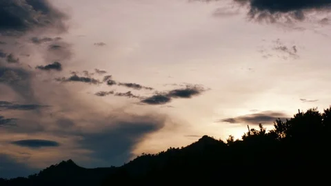Time Lapse of Dramatic sky with stormy clouds before rain and thunderstorm Video stock 115852606