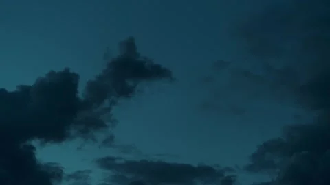 A time lapse of a dramatic sunset, colorful surfing clouds, golden hour Stock Footage 271318668