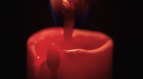 Time Lapse of Dripping Candle burning and melting Stock Footage 48086204
