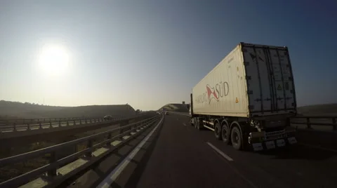 Time Lapse of a drive on highway 6, Israel Stock-Footage 58650746