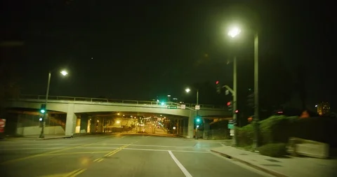 Time-lapse of a drive through Arts District in Los Angeles, California Stock Footage 115505245