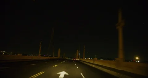 Time-lapse of a drive through Arts District in Los Angeles, California Stock Footage 115505435