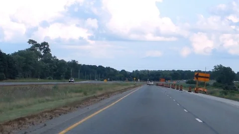 Time Lapse Drive Through Road Construction On Highway 402 Ontario Canada Stock Footage 93368173