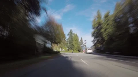 Time Lapse of a drive through Stanley Park, Vancouver, BC Stock Footage 45520313