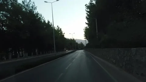 Time Lapse Driver POV driving in Turkey mountain road through mountains and Stock Footage 239053412