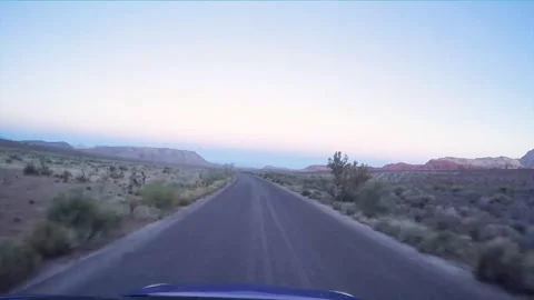 Time lapse driving across red rock 库存影片 202305056