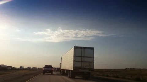 Time Lapse Driving from California to Oregon I-5 Stock Footage 40253431