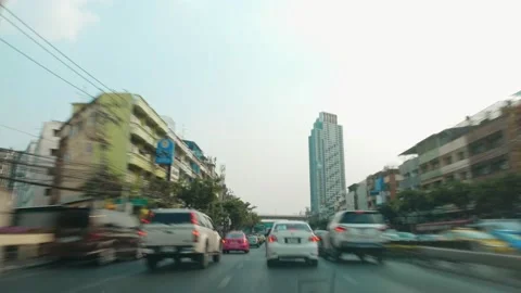 Time lapse of driving a car Stock Footage 156387517