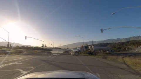 Time lapse of driving highway 92 from San Matro to Half Moon Bay in California Video stock 43369006