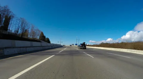 Time lapse driving on highway BC Stock Footage 35910022