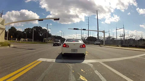 Time Lapse driving on the Interstate 1 minute Stock Footage 24465615