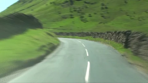 Time Lapse - driving on mountain road at fast speed-kirkstone pass Stock Footage 5924370