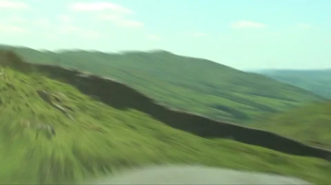 Time Lapse - driving on mountain road at fast speed-the struggle Stock Footage 6030598