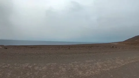 Time lapse: driving on a mountain road by the sea in Jandia natural park in F Stock Footage 142007667