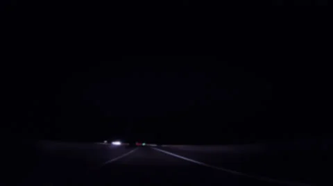 Time lapse driving at night Stock Footage 33846704