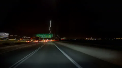 Time lapse of driving over the renovated San Francisco bay bridge Stock Footage 42897410