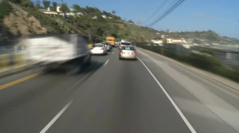 Time Lapse Driving on the Pacific Coast Highway Stock Footage 11445800