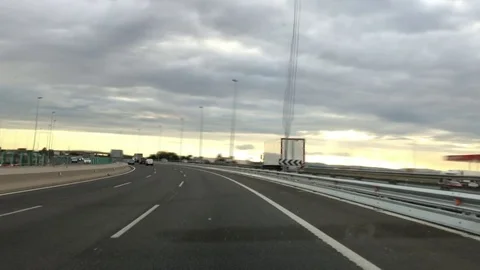 Time lapse Driving POV Stockbeeldmateriaal 71753861
