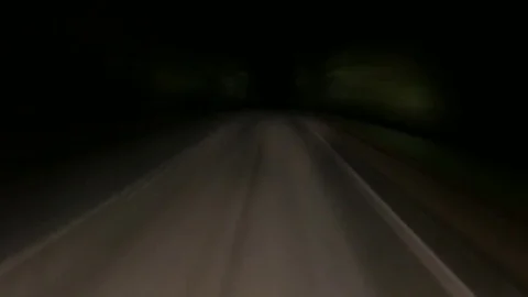 Time lapse of driving on road at night. Stock-Footage 71430904