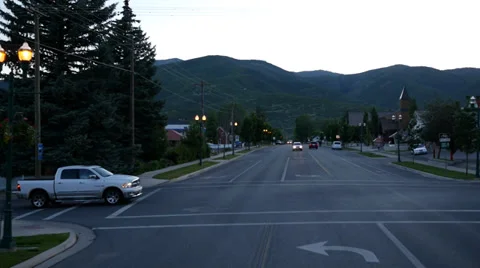 Time Lapse Driving In A Small Town Stock Footage 39303673