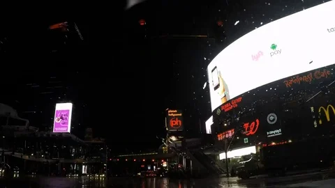 Time lapse driving through rainy Las Vegas Stock-Footage 80433661