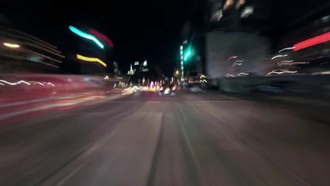 Time lapse driving through the streets of NYC and Midtown tunnel. Video stock 70820621