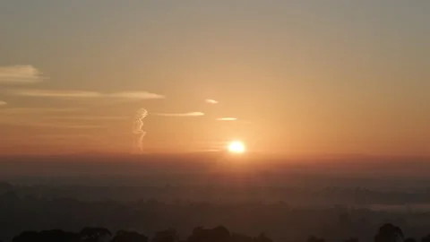 Time lapse during sunrise, a unique view of the mountas Stock Footage 232765951