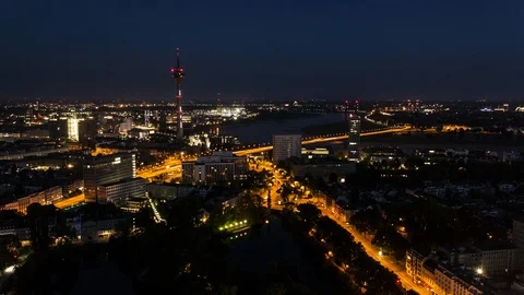 Time lapse of Dusseldorf Stock Footage 110784090