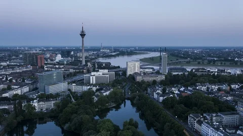 Time lapse of Dusseldorf Stock Footage 110785405
