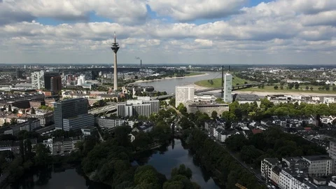 Time lapse of Dusseldorf Vidéo 110788877