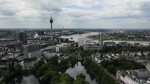 Time lapse of Dusseldorf Video stock 110790203