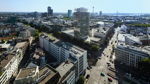 Time lapse of Dusseldorf 動画素材 110798407