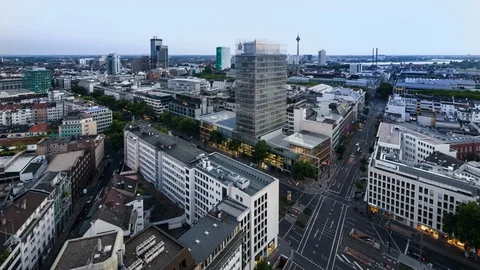 Time lapse of Dusseldorf Video stock 110801589