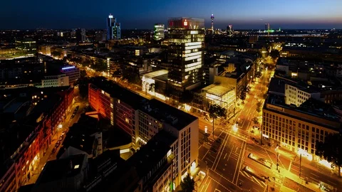Time lapse of Dusseldorf Vidéo 110804389