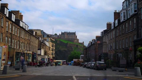 Time lapse of Edinburgh Castle Stock Footage 81487622