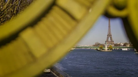 Time Lapse Eiffel Tower paris france Stock Footage 111759639