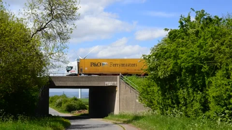 Time lapse electricity generating windmills by m18 motorway sheffield uk Stock Footage 50422313