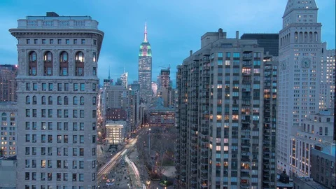 Time Lapse Empire State Building Stock Footage 83733172