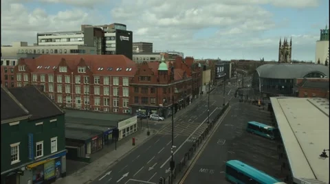 Time lapse of an empty city Stock Footage 41234720